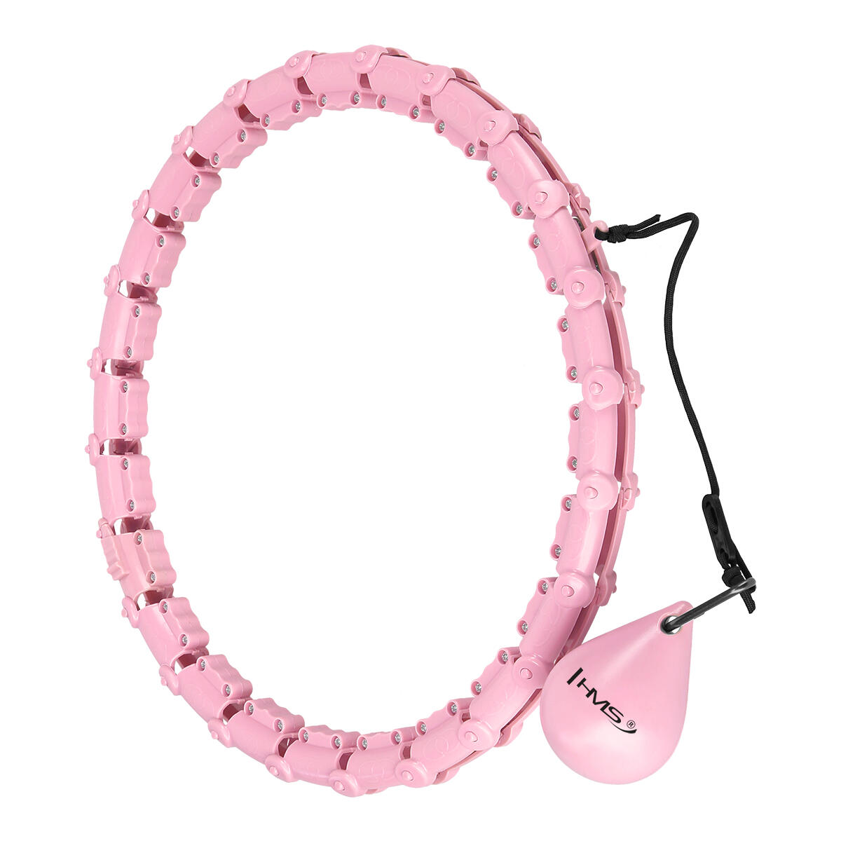 Hula Hoop z Guzikami i Obciążeniem - Różowy 2/7