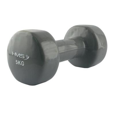 Gietijzeren dumbbell met vinyl coating - 5 kg