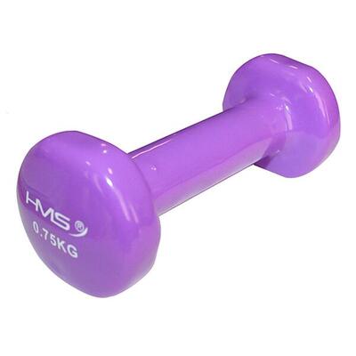 Gietijzeren dumbbell met vinyl coating - 0,75 kg