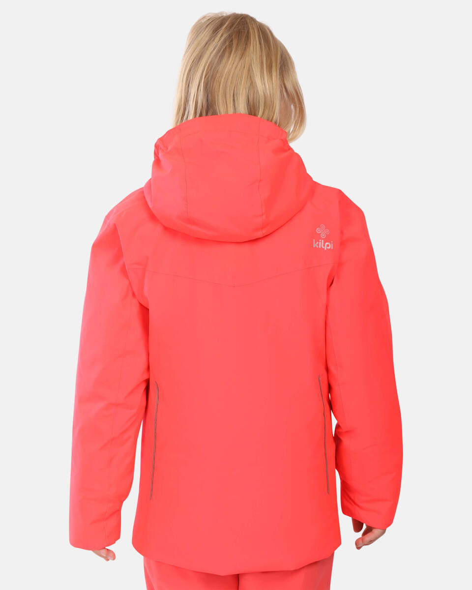 Kilpi Valera-JG Veste de ski fille rose, membrane 2 couches étanche 2/6