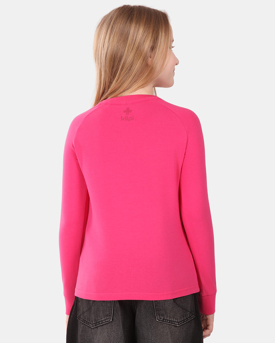 Katoenen T-shirt met lange mouwen voor meisjes Kilpi VERATI-JG 2/3