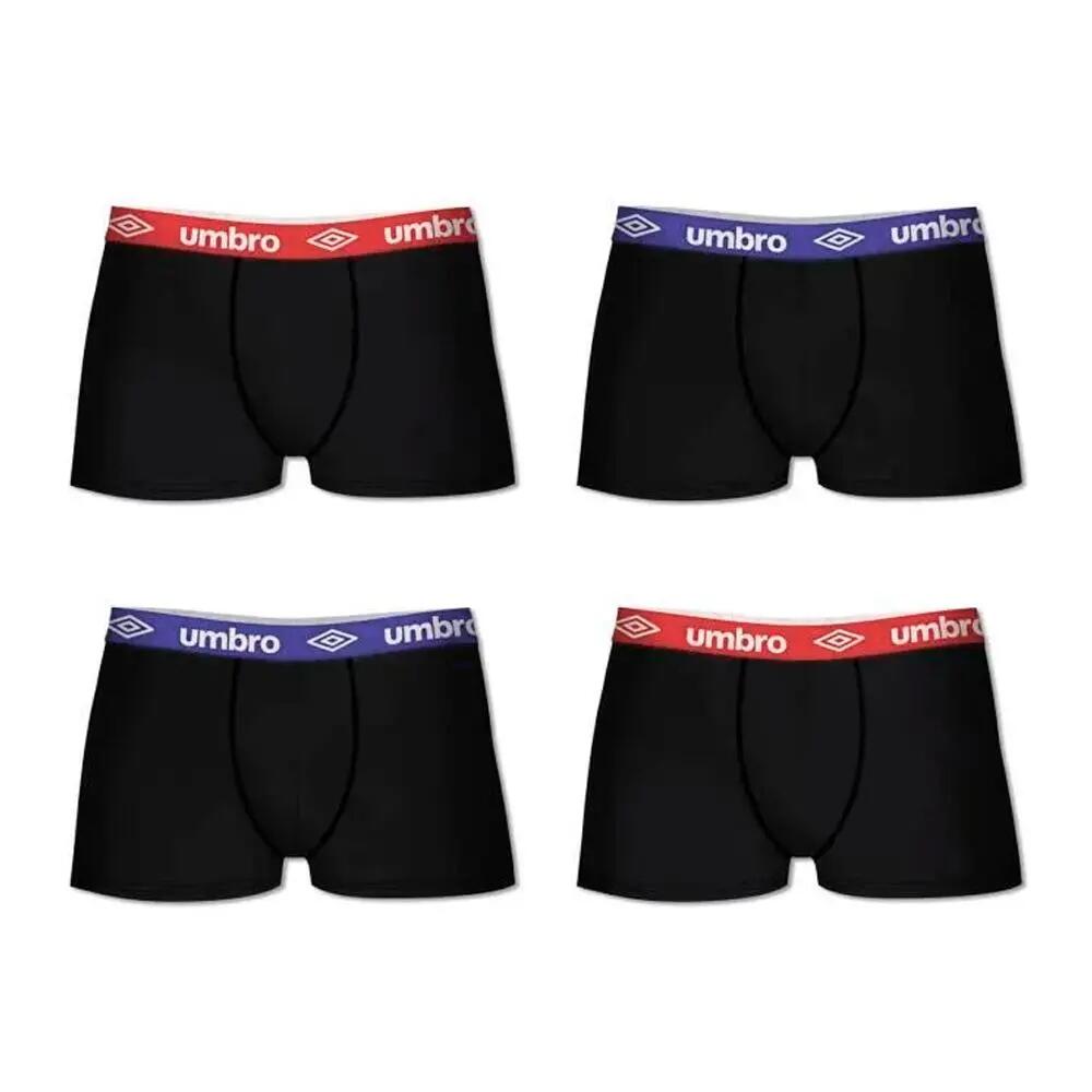 Lot De 4 Boxer Noir/Bleu/Rouge Homme Umbro CLASS4 2/2