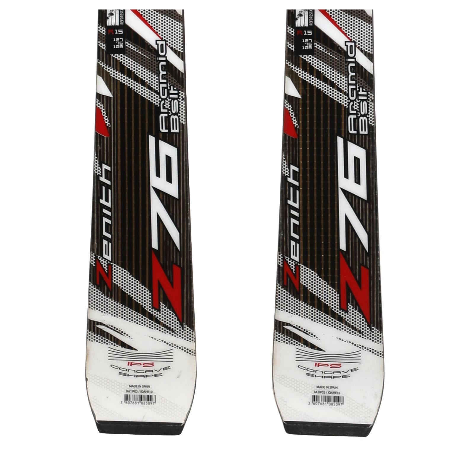 RECONDITIONNE - Ski Rossignol Zenith Z76 Aramild Basalt + Fixations 4/4