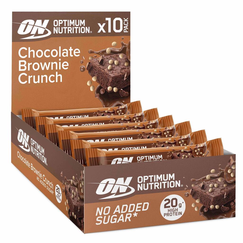 Optimum Nutrition Protein Crisp Bar (10x65g) Chocolate Brownie Crunch - Bars