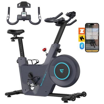 Heimtrainer Fahrrad CITYSPORTS Schwarz,Kinomap, Zwift