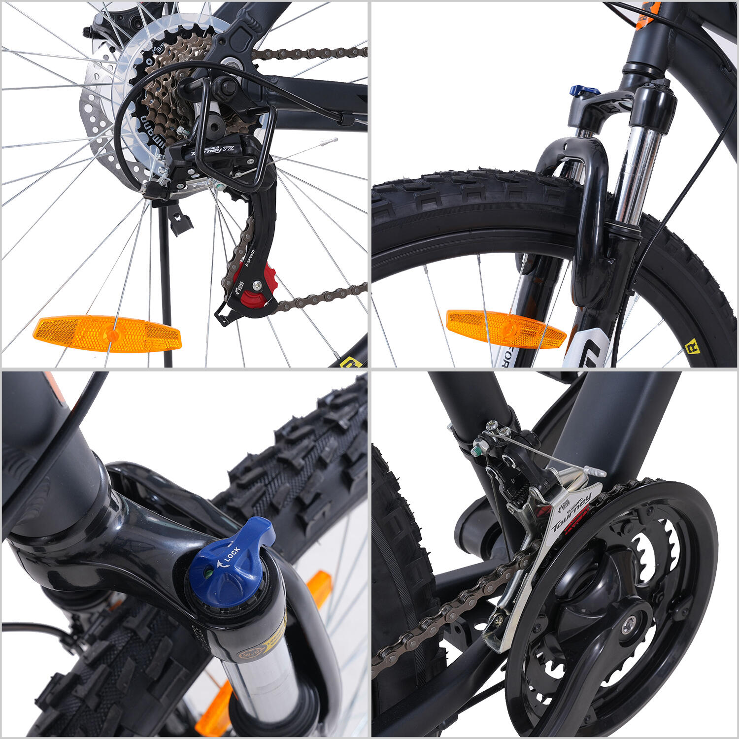 Rower górski MTB hardtail GK2 26", rama aluminiowa, 21 biegów, hamulce tarczowe