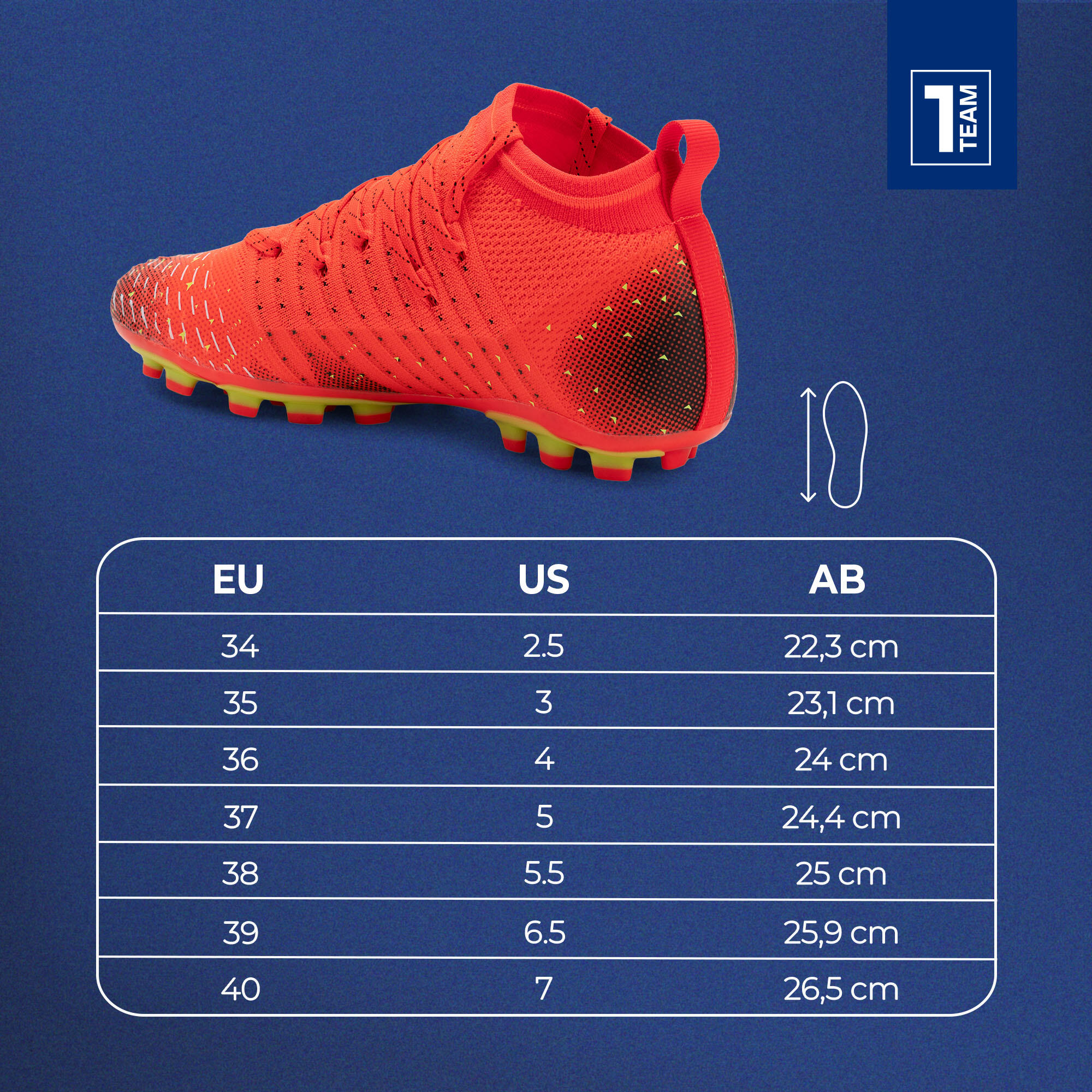 Scarpe da calcio per bambini OneTeam NAMAYRO TEEN AG/MG 2/7
