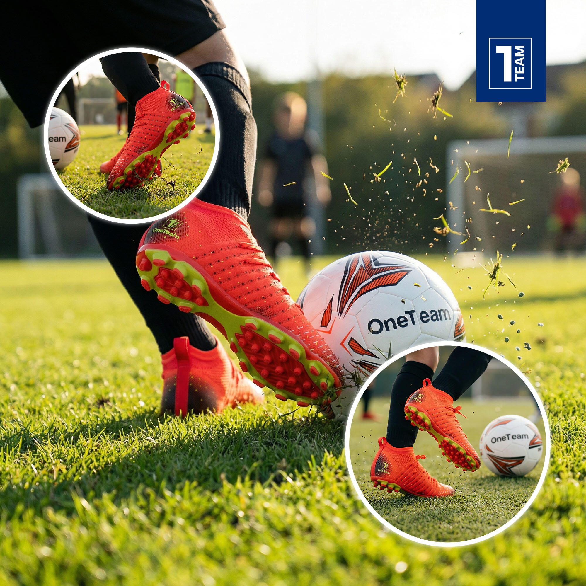 Scarpe da calcio per bambini OneTeam NAMAYRO TEEN AG/MG 6/7