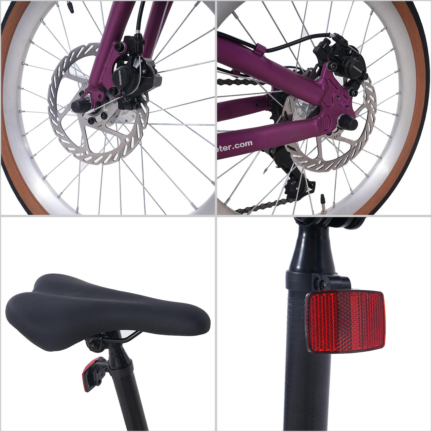 Faltfahrrad RCB GK4 20" Aluminium, 7 Gänge, Scheibenbremsen, ab 12 Jahren 3/8