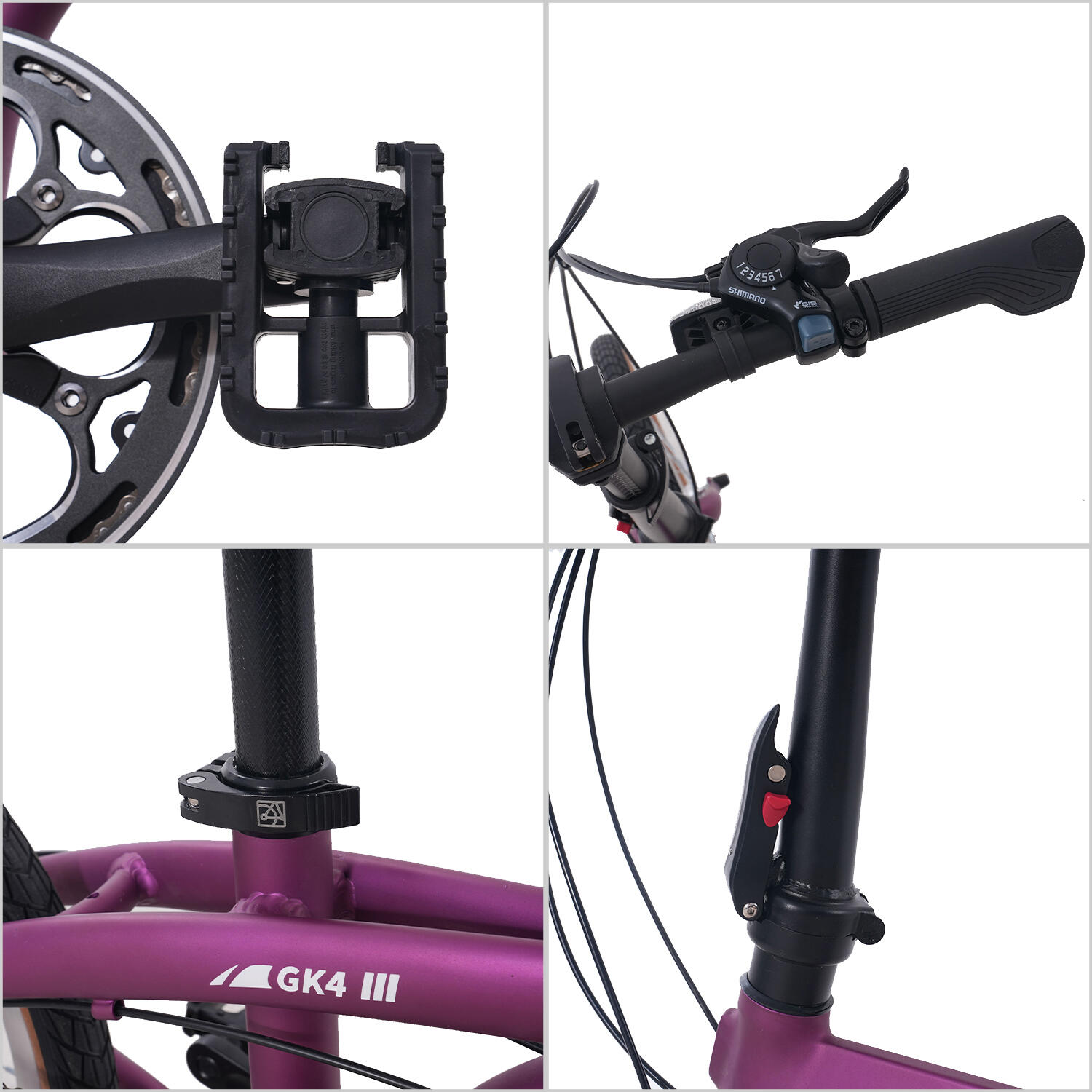 Faltfahrrad RCB GK4 20" Aluminium, 7 Gänge, Scheibenbremsen, ab 12 Jahren 2/8