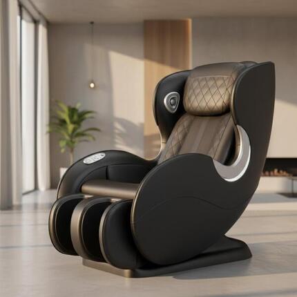 Fotel masujący NRG Wellness Sofa 2D – Zero Gravity – Czarny