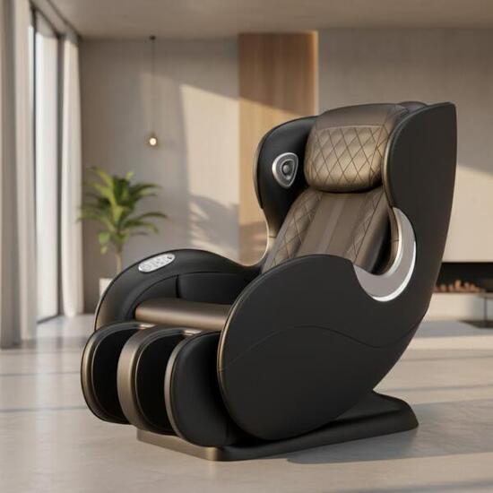 Fotel masujący NRG Wellness Sofa 2D – Zero Gravity – Czarny