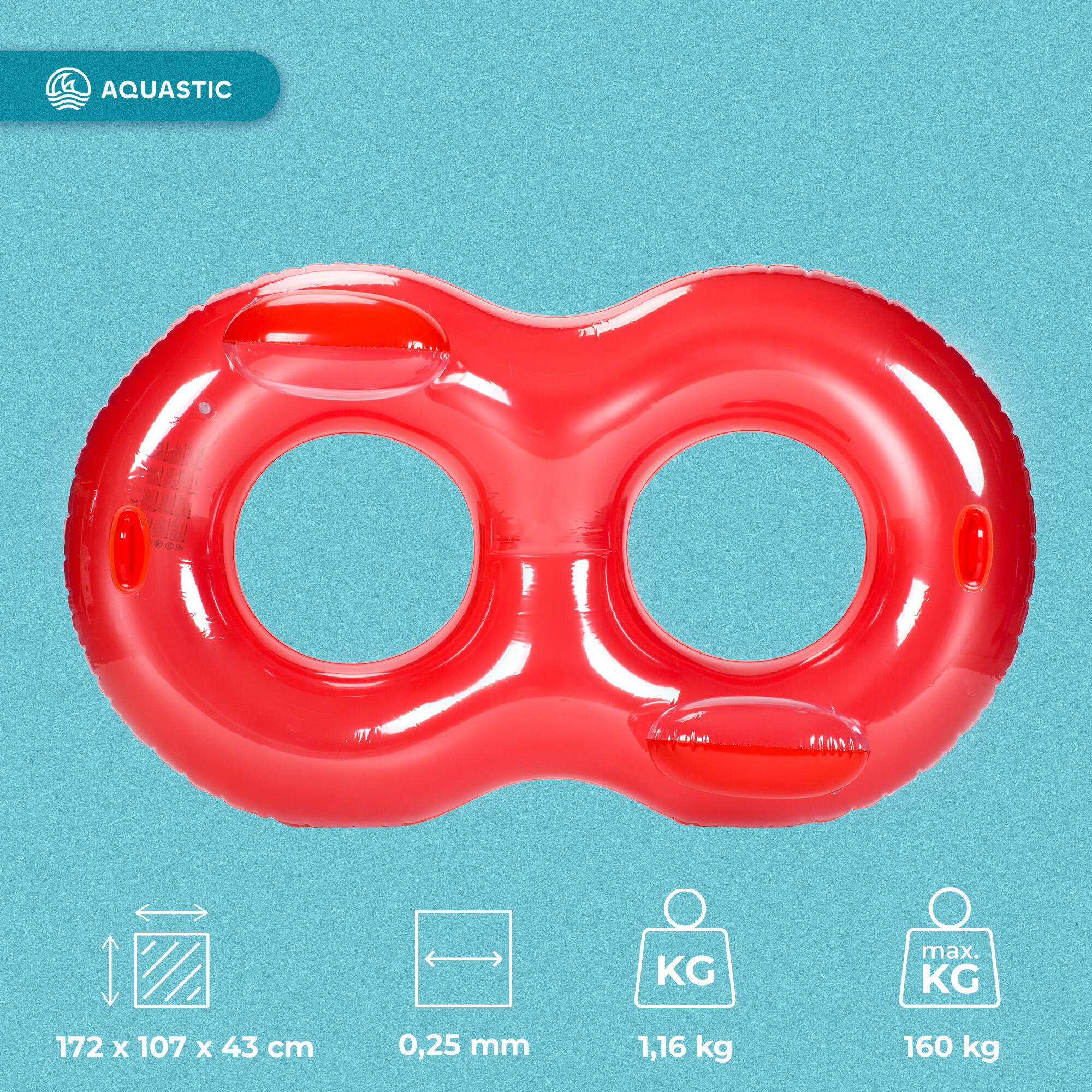 Anello da nuoto AQUASTIC per 2 persone 2/7