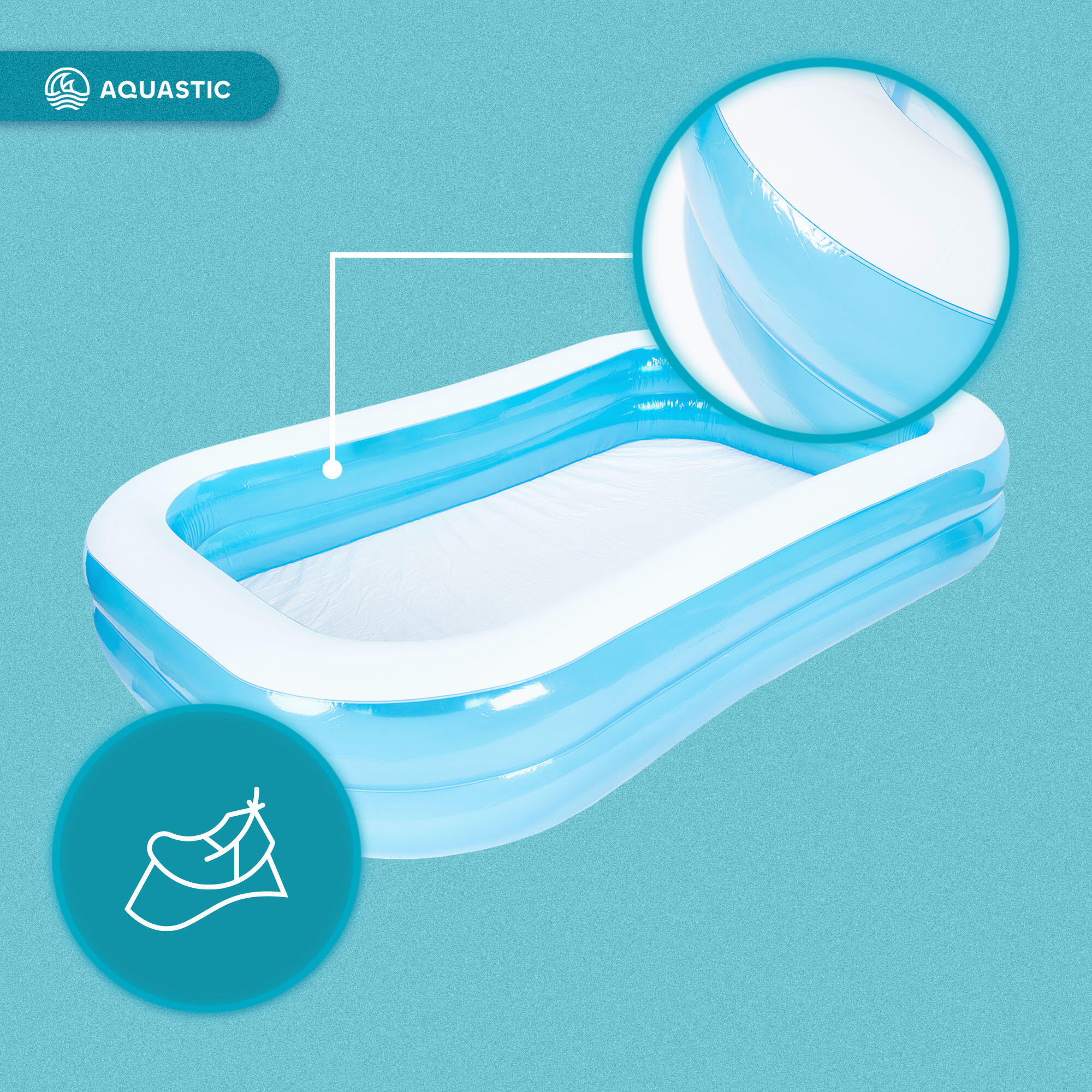 Piscine gonflable pour enfants AQUASTIC 5/7