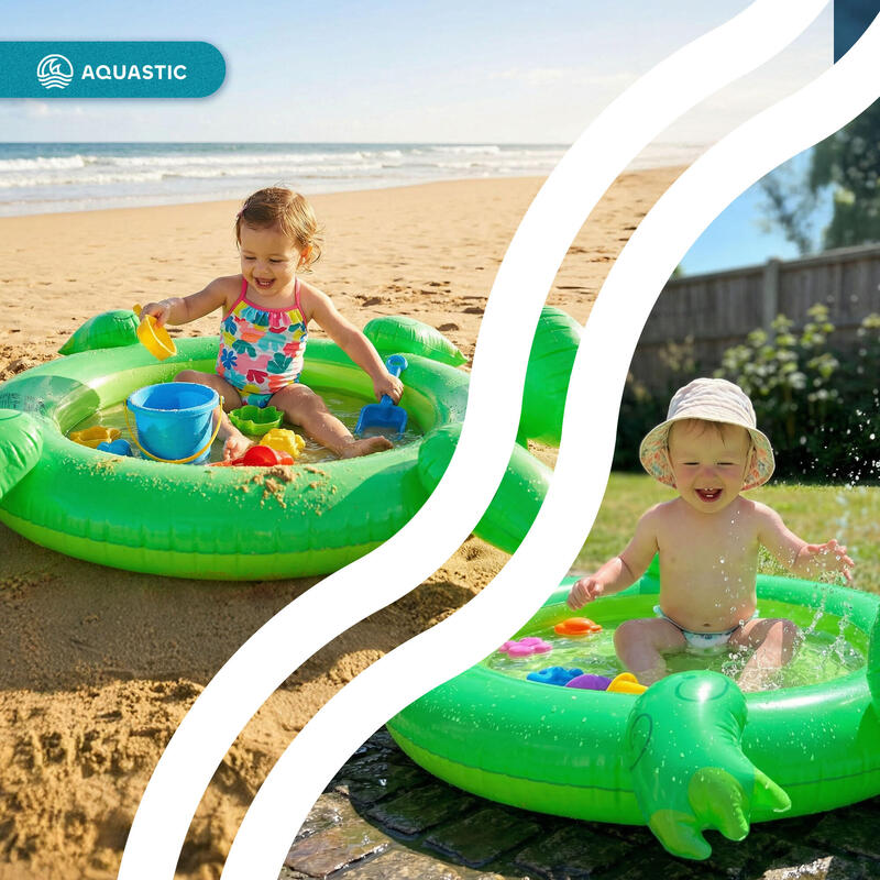 Piscina gonflabila pentru copii AQUASTIC 117 x 122 x 36 cm