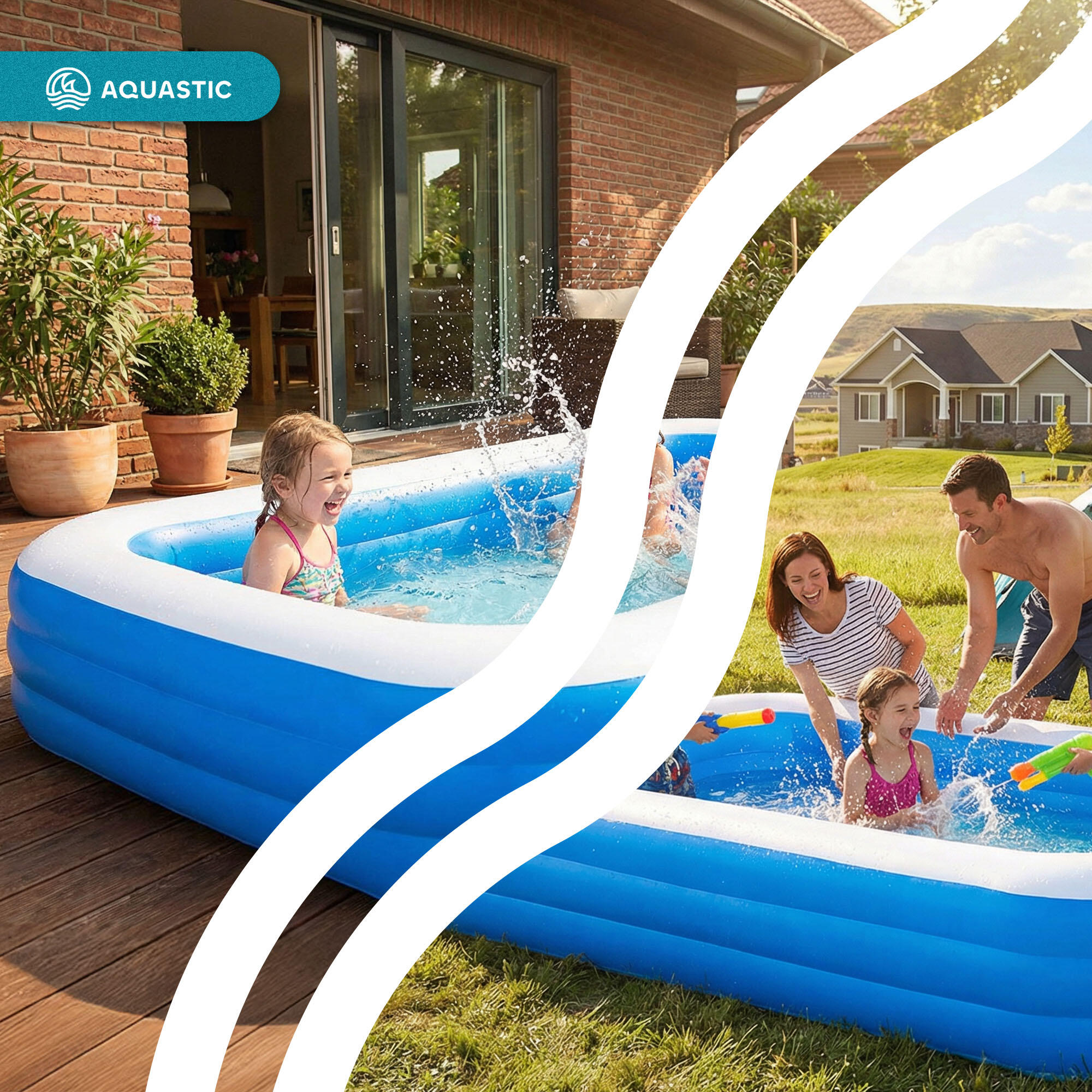 Piscina hinchable infantil AQUASTIC 7/7