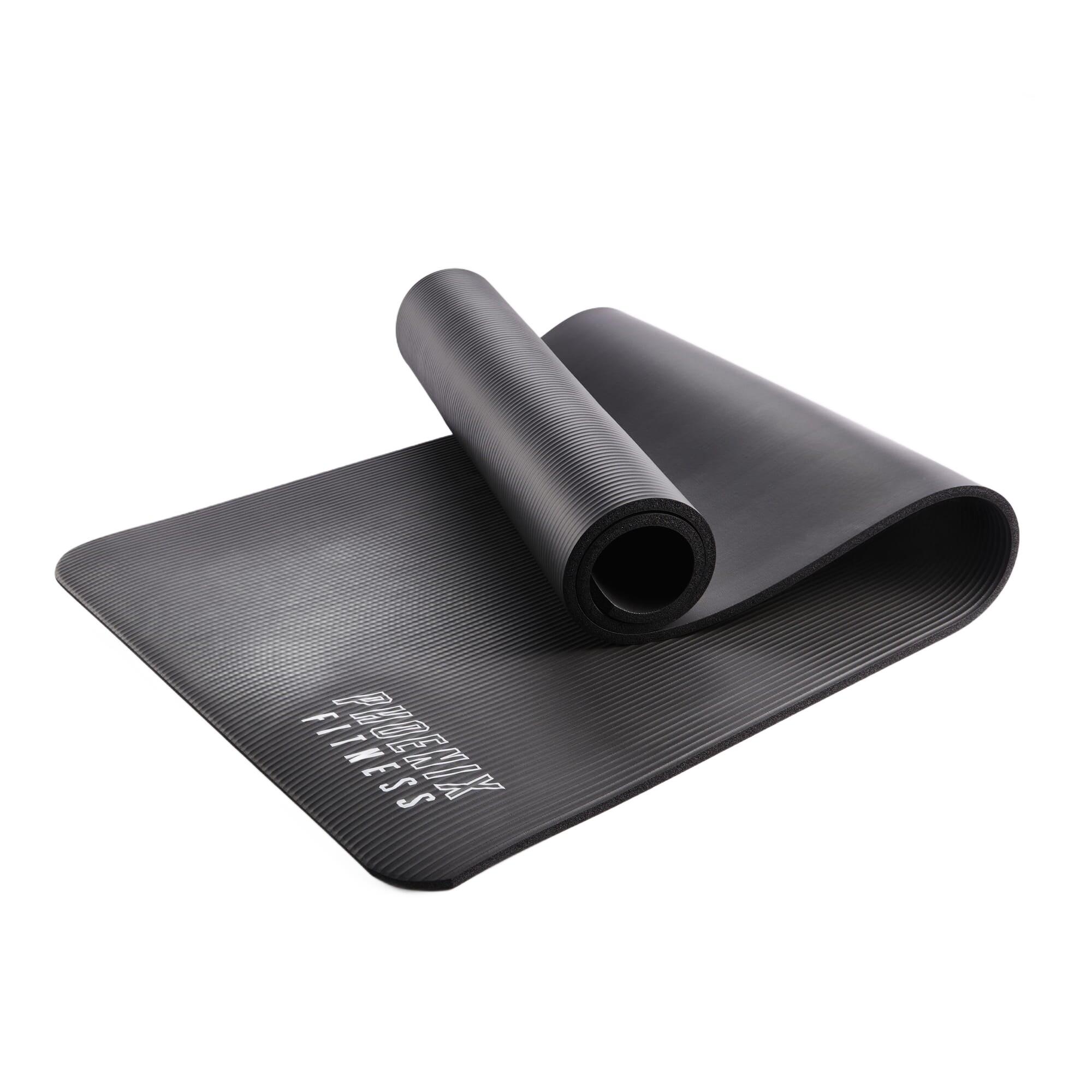 Phoenix Fitness NBR Floor Mat Black – Thick, Anti-Slip Workout