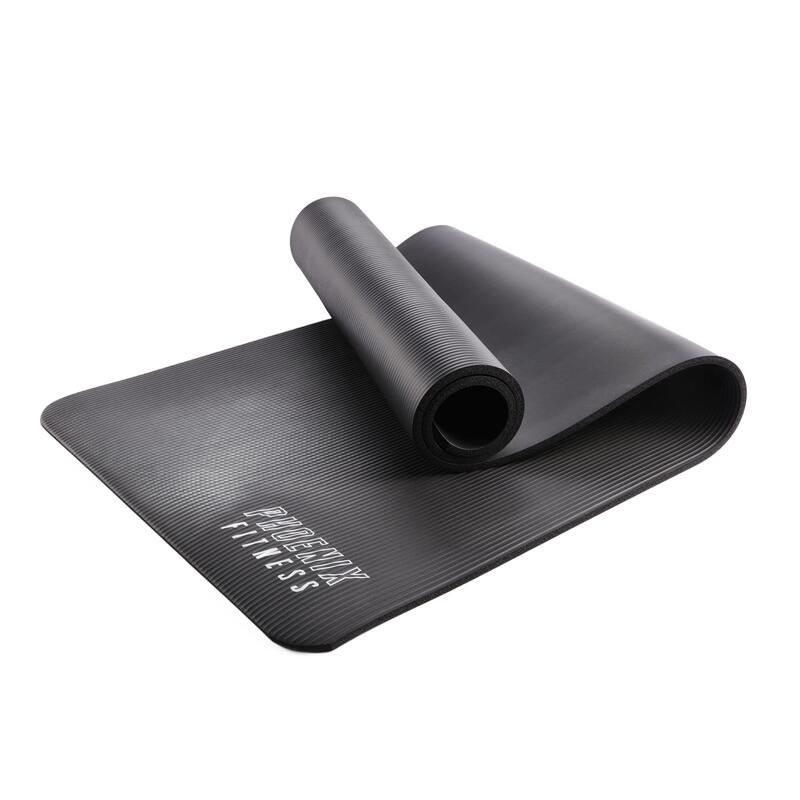 Phoenix Fitness NBR Floor Mat Black – Thick, Anti-Slip Workout Cushion