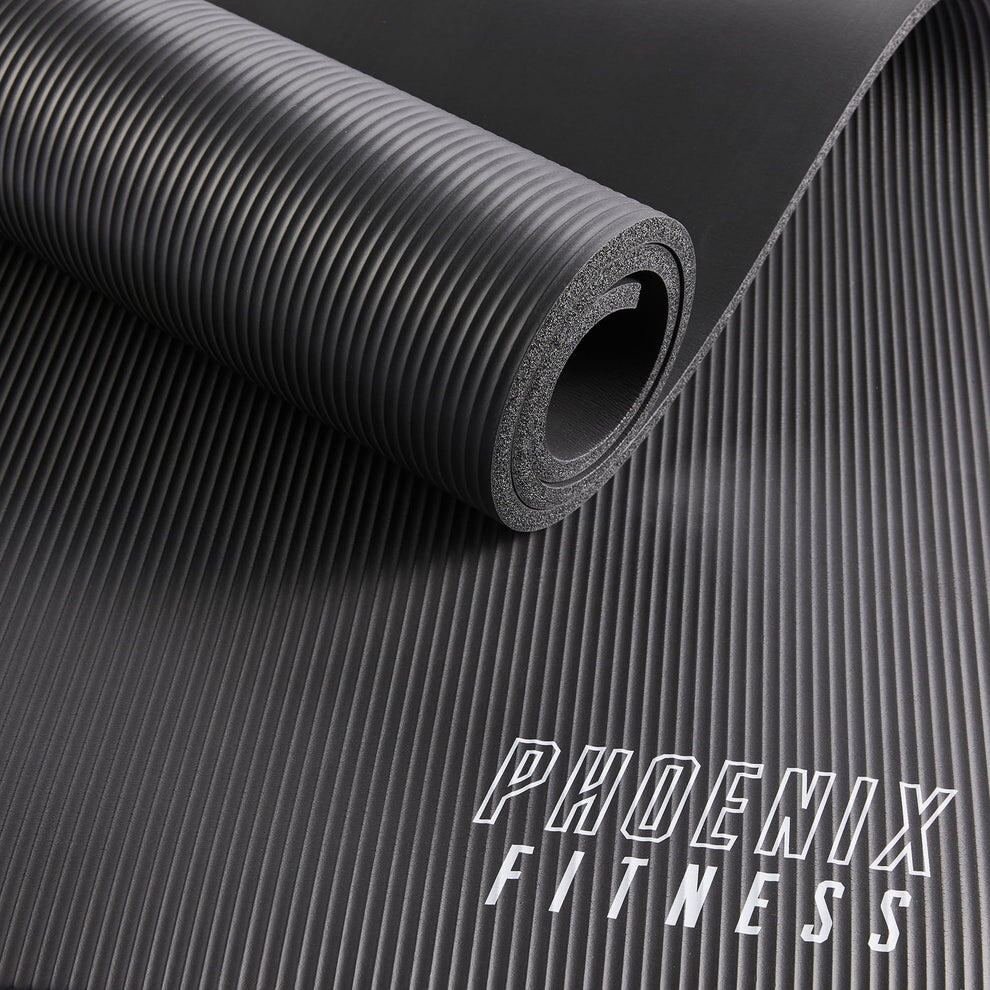 Phoenix Fitness NBR Floor Mat Black – Thick, Anti-Slip Workout Cushion 5/7