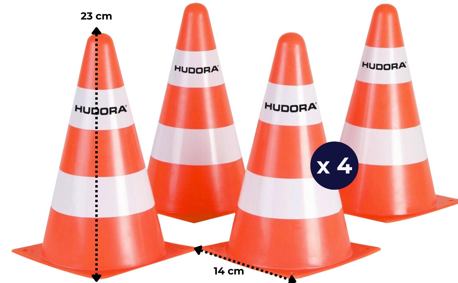 Hudora Pylon Set of 4 2/5