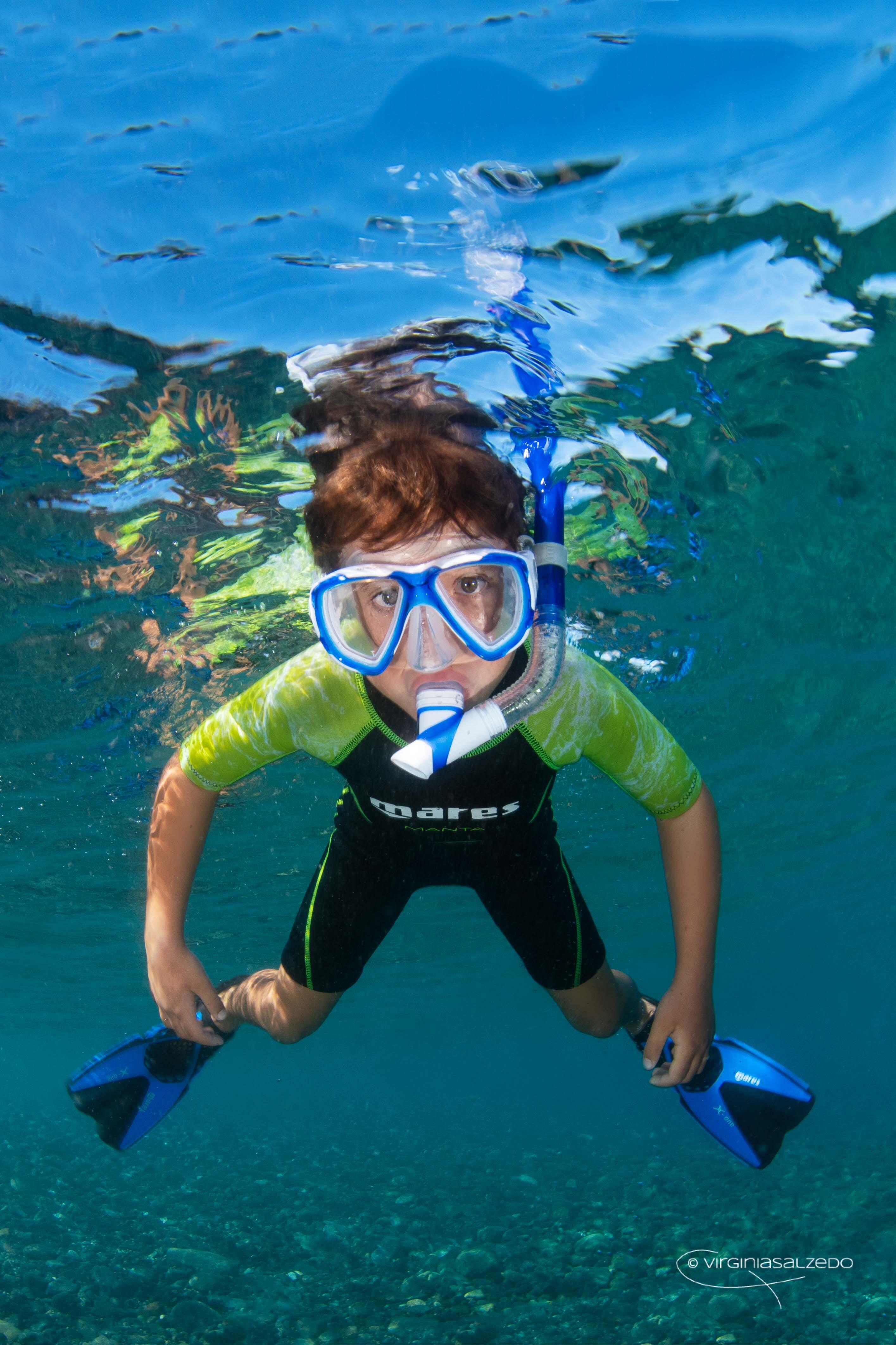 MARES Combo Trygon Junior máscara y snorkel niños azul 5/5