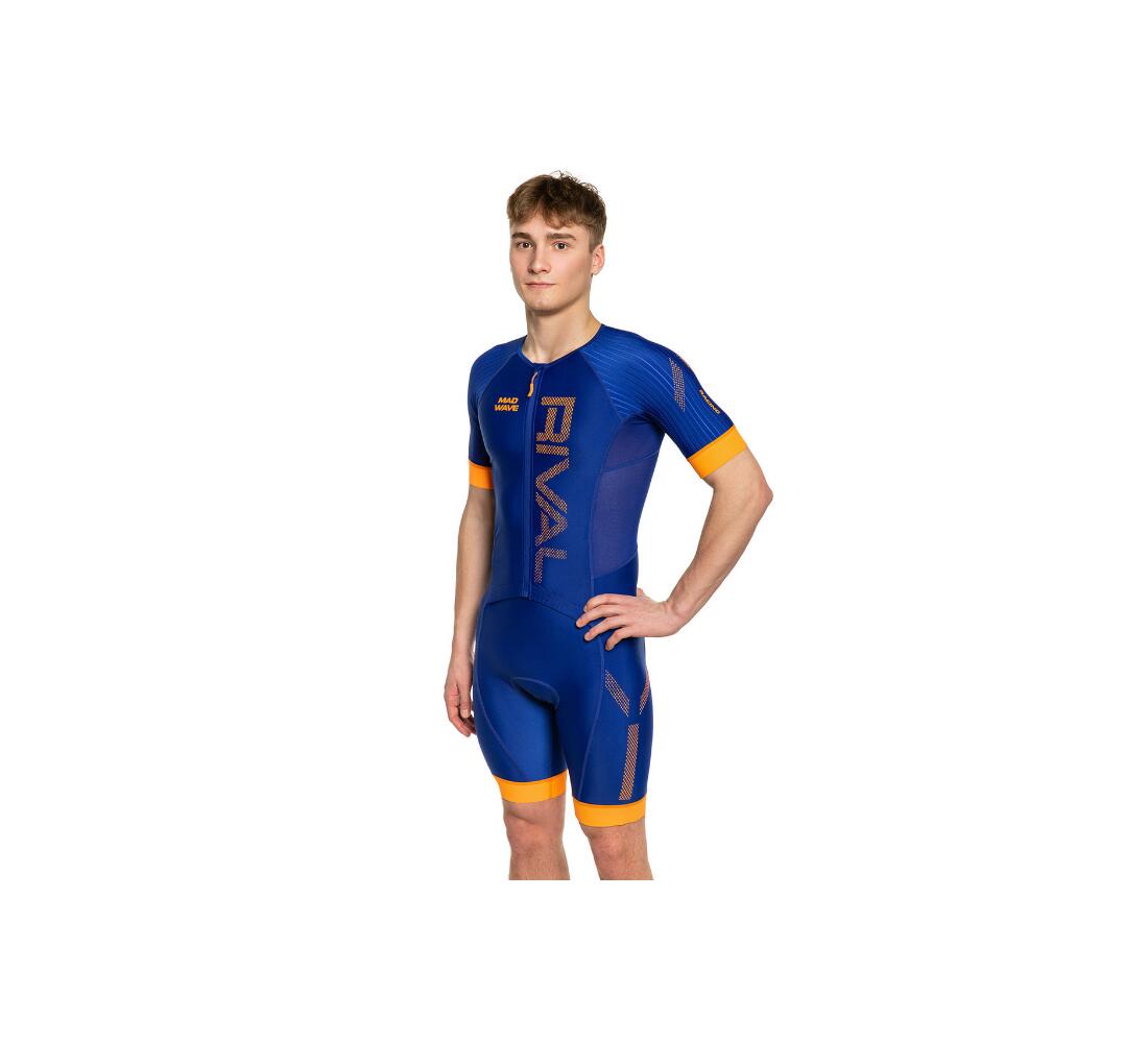 Triathlon Uomo Poliestere Men Competition Tri-Suit Rival LDSD STY men, Navy 3/7