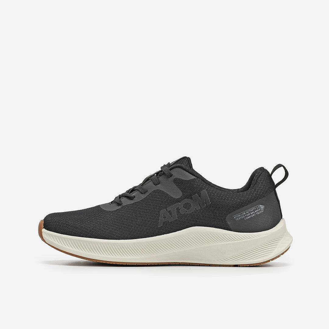 Scarpa Sportiva  Uomo Mesh ATOM AT126 ACTIVITY BLACK WHITE 3/7
