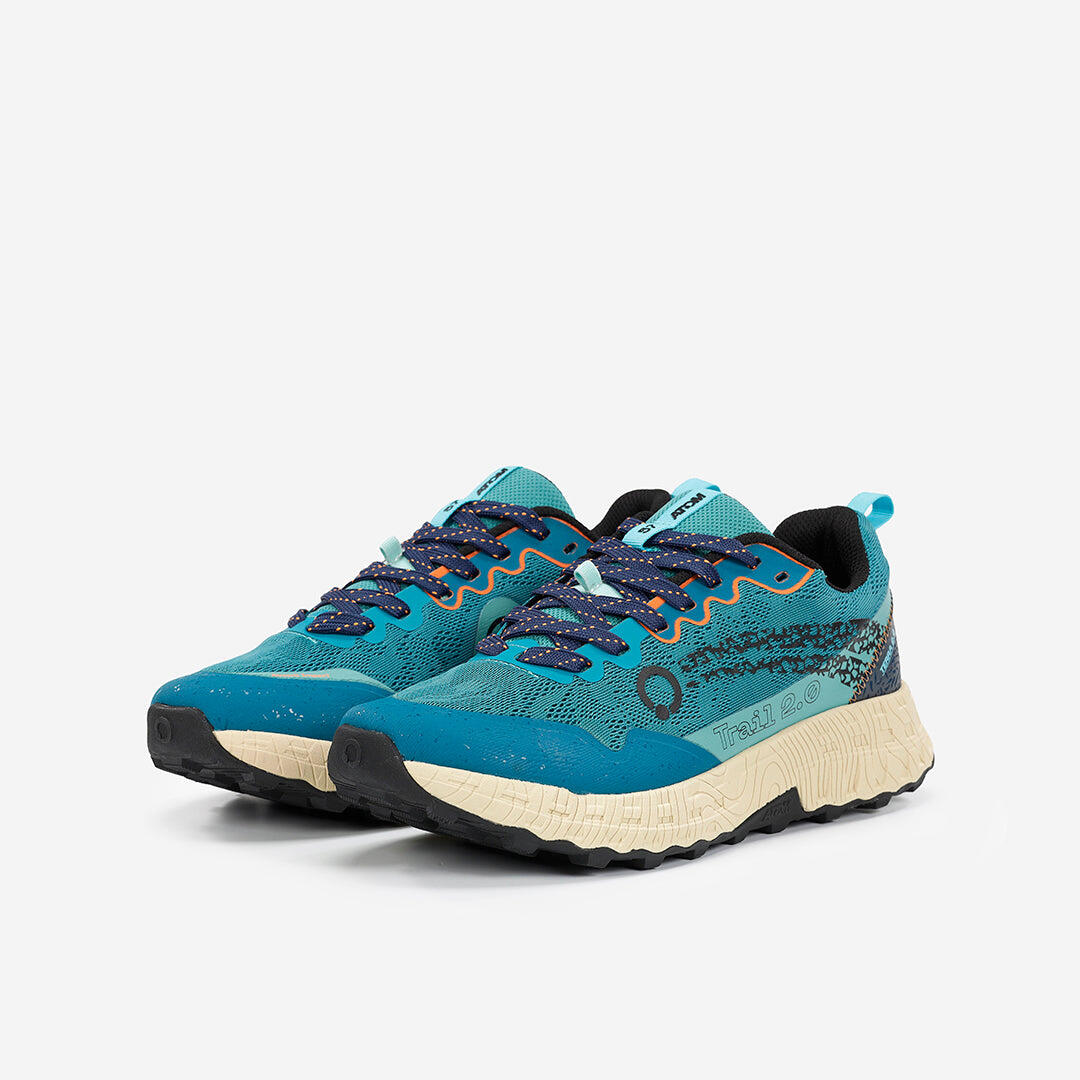 Scarpa da Trail Running Uomo Gomma ATOM AT158 TERRA V2 LOW DENSITY OCEAN 5/7