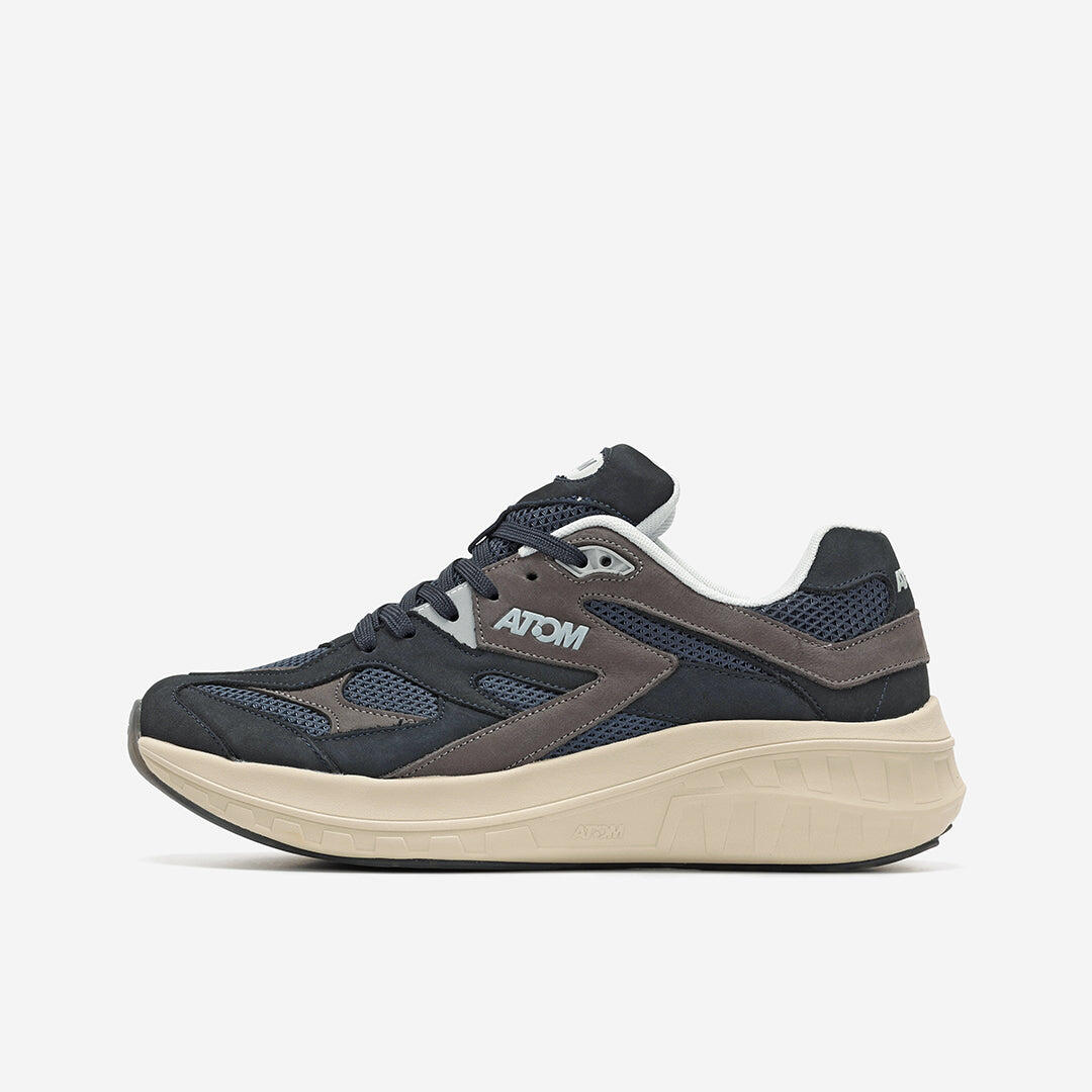 Scarpa Sportiva  Uomo  ATOM AT199 SPEED-GP NOBUCK NAVY 4/7