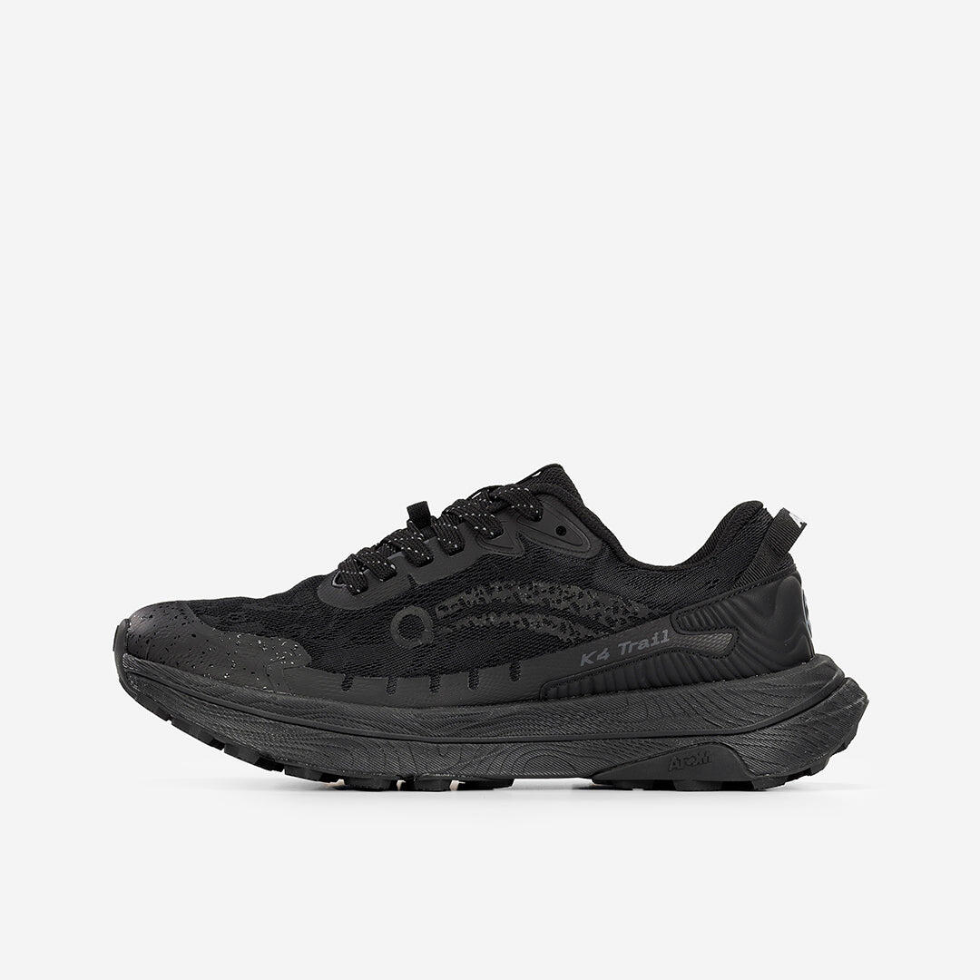Scarpa da Trail Running Uomo  ATOM AT166 K4 TRAIL RUN ALL BLACK 4/7