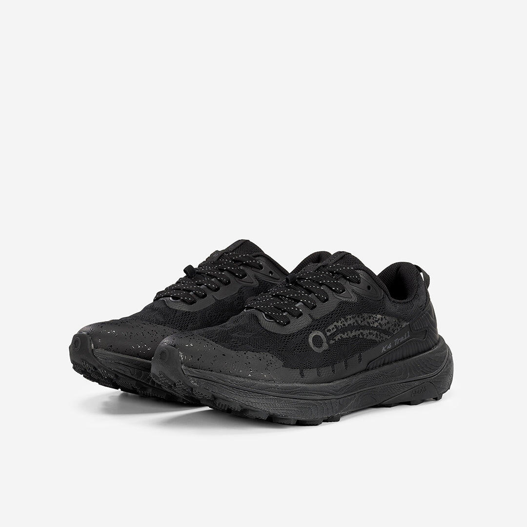 Scarpa da Trail Running Uomo  ATOM AT166 K4 TRAIL RUN ALL BLACK 6/7