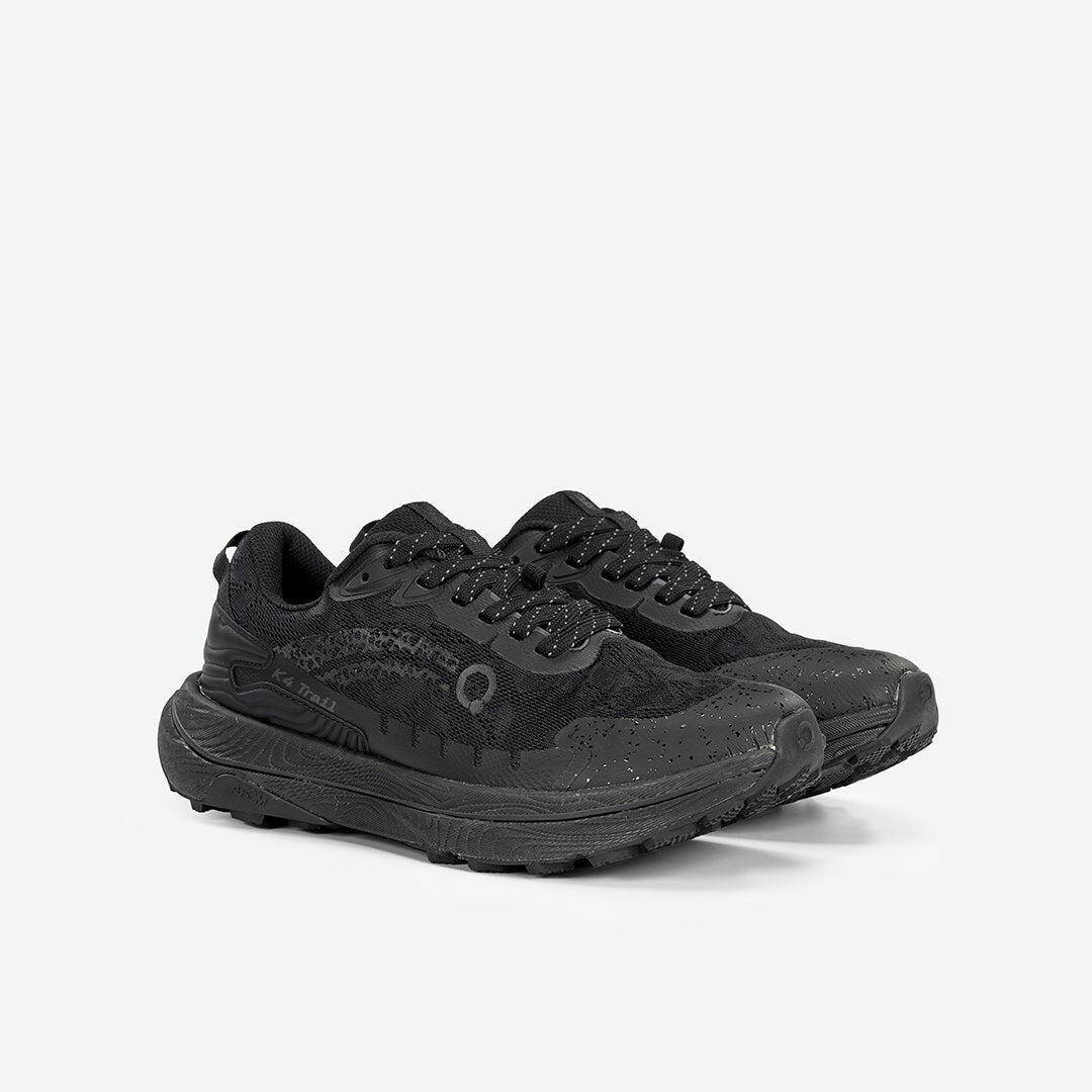 Scarpa da Trail Running Uomo  ATOM AT166 K4 TRAIL RUN ALL BLACK 7/7
