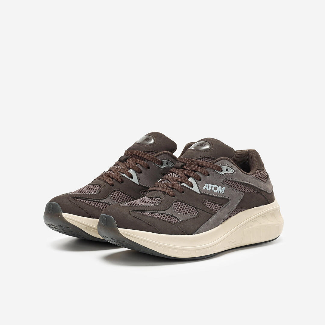 Scarpa Sportiva  Uomo  ATOM AT199 SPEED-GP NOBUCK BROWN 5/7