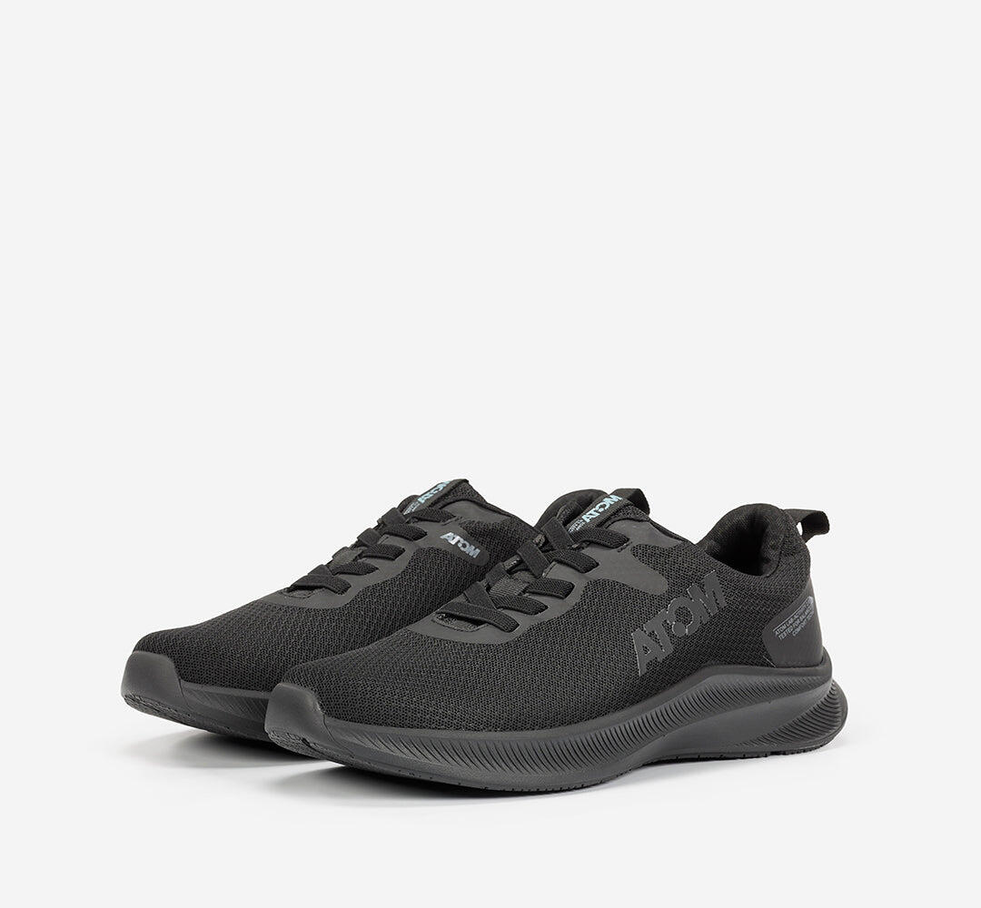 Scarpa Sportiva  Uomo Mesh ATOM AT127 ACTIVITY BLACK ELASTICOS-STK- 6/7