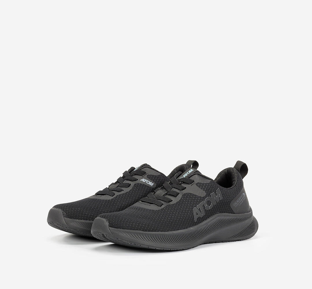 Scarpa Sportiva  Donna Mesh ATOM AT129 ACTIVITY BLACK ELASTICOS-STK- 6/7