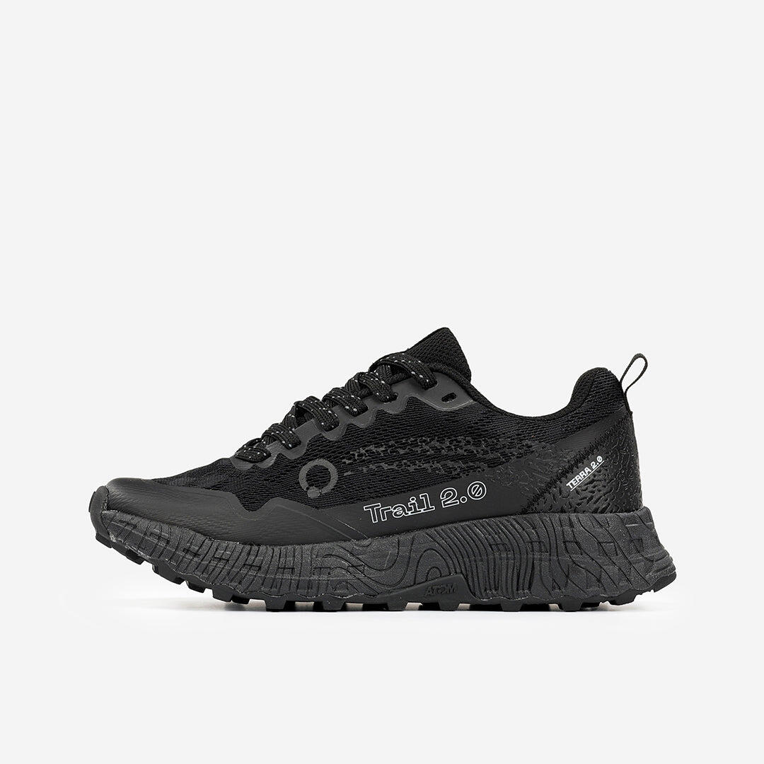 Scarpa da Trail Running Donna Caucho ATOM AT159 TERRA V2 LOW DENSITY ALL BLACK 3/7