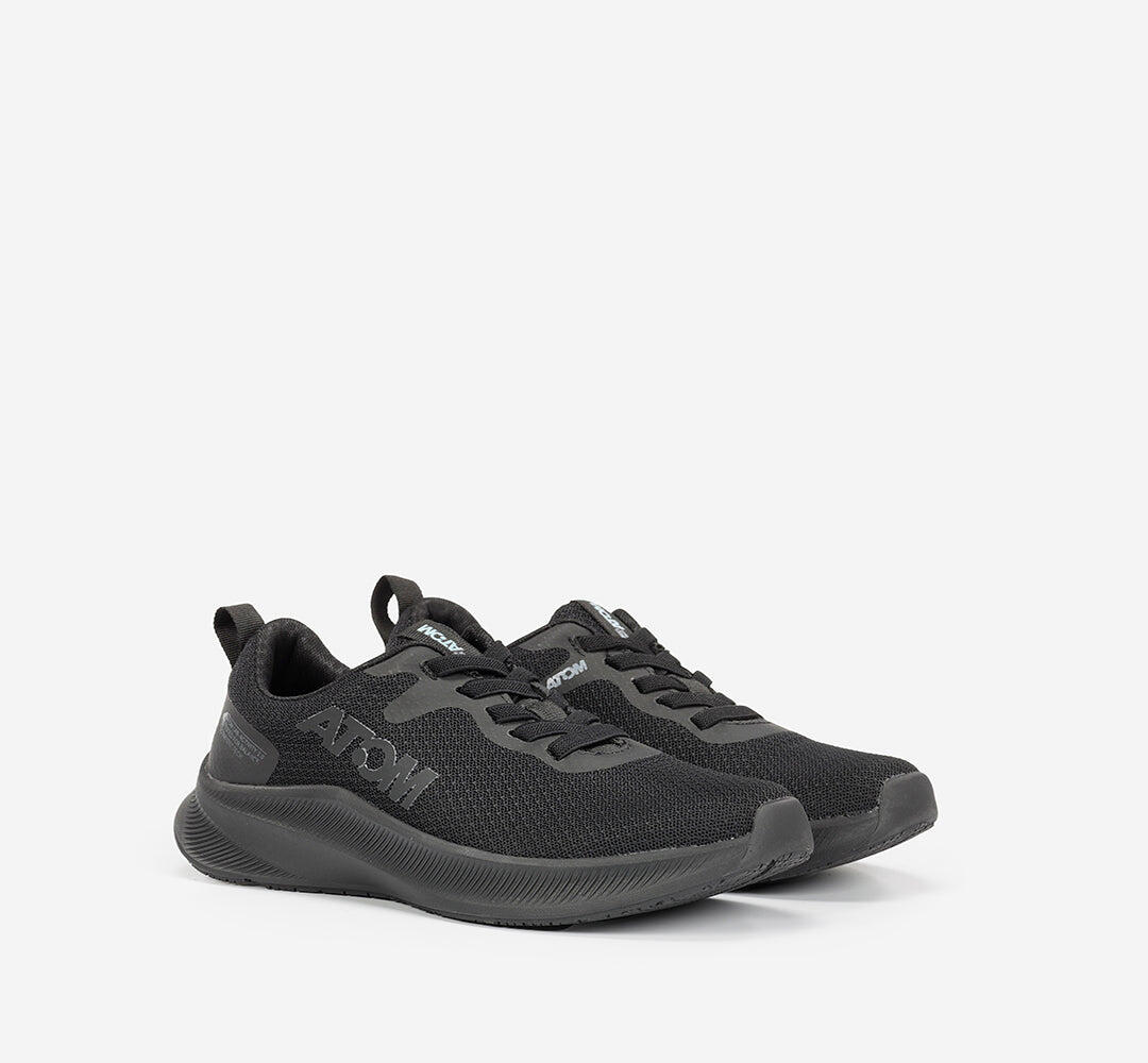 Scarpa Sportiva  Donna Mesh ATOM AT129 ACTIVITY BLACK ELASTICOS-STK- 7/7