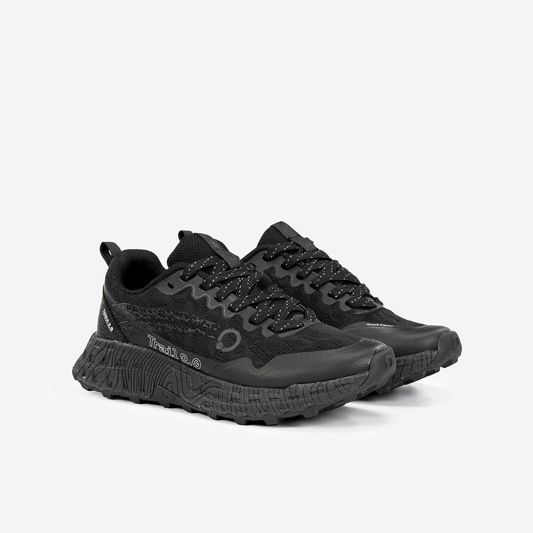 Scarpa da Trail Running Donna Caucho ATOM AT159 TERRA V2 LOW DENSITY ALL BLACK 5/7