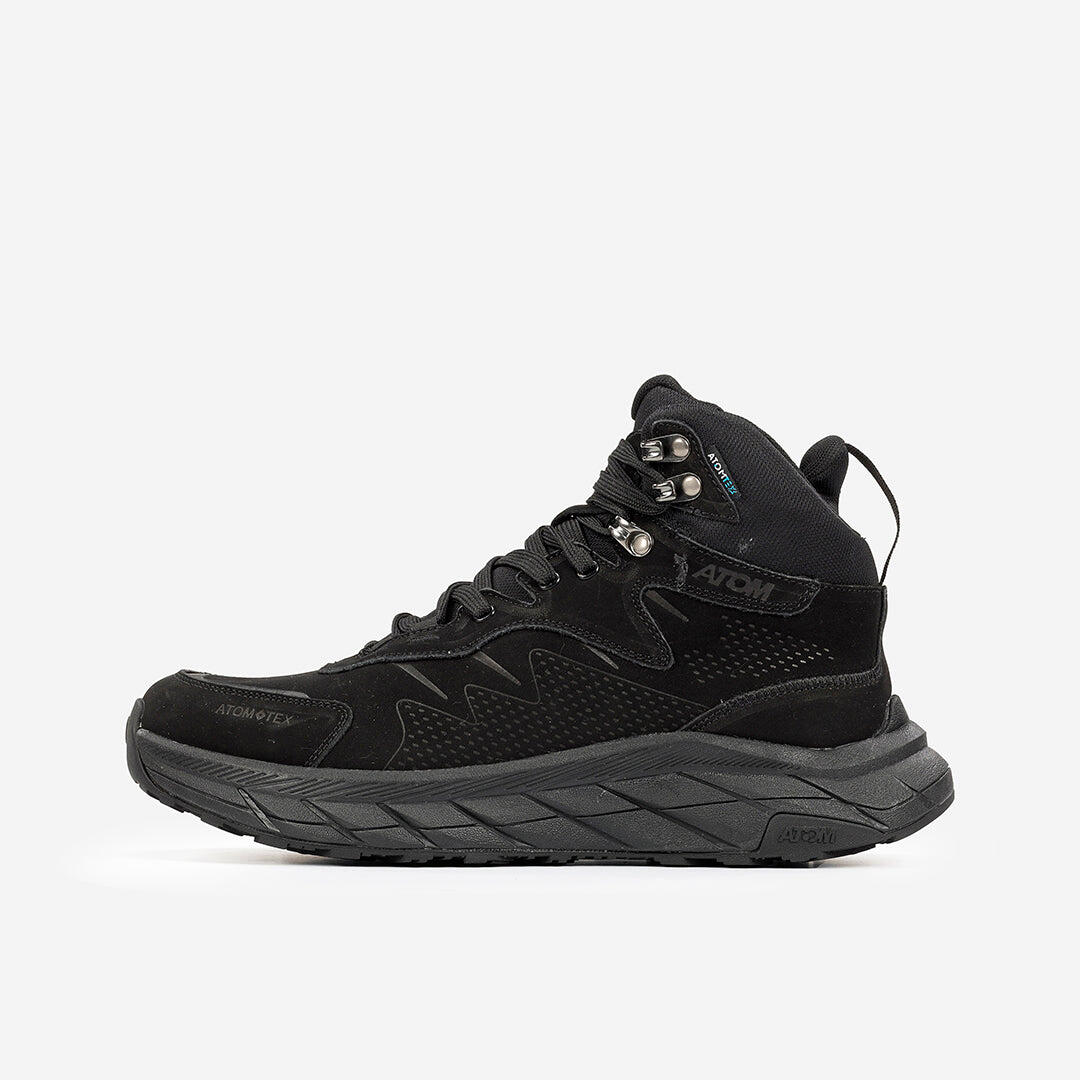 Scarpa Sportiva  Uomo Nubuck ATOM AT171 URBAN PRO TEX ALL BLACK 3/7
