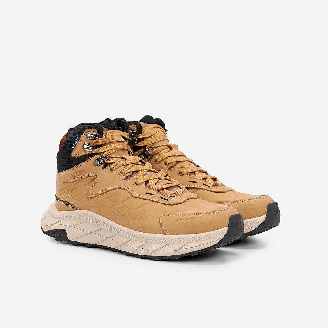 Scarpa Sportiva  Uomo Nubuck ATOM AT171 URBAN PRO TEX CAMEL 6/7