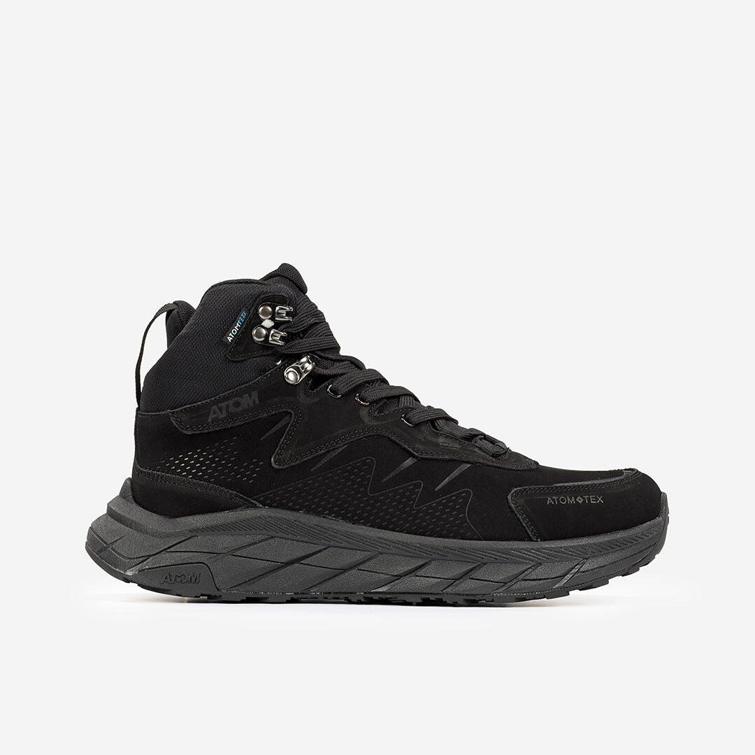 Scarpa Sportiva  Uomo Nubuck ATOM AT171 URBAN PRO TEX ALL BLACK 2/7
