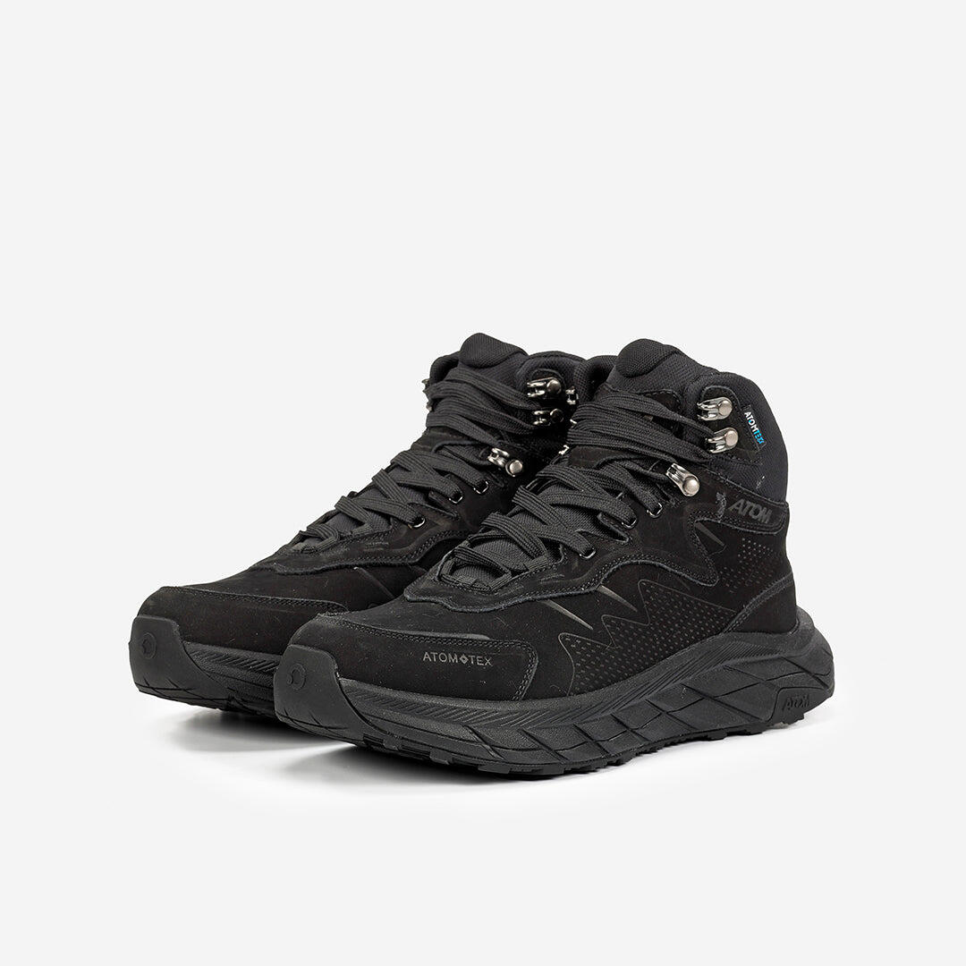 Scarpa Sportiva  Uomo Nubuck ATOM AT171 URBAN PRO TEX ALL BLACK 5/7