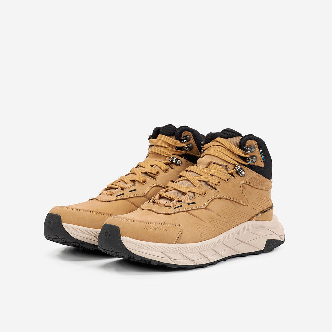 Scarpa Sportiva  Uomo Nubuck ATOM AT171 URBAN PRO TEX CAMEL 5/7