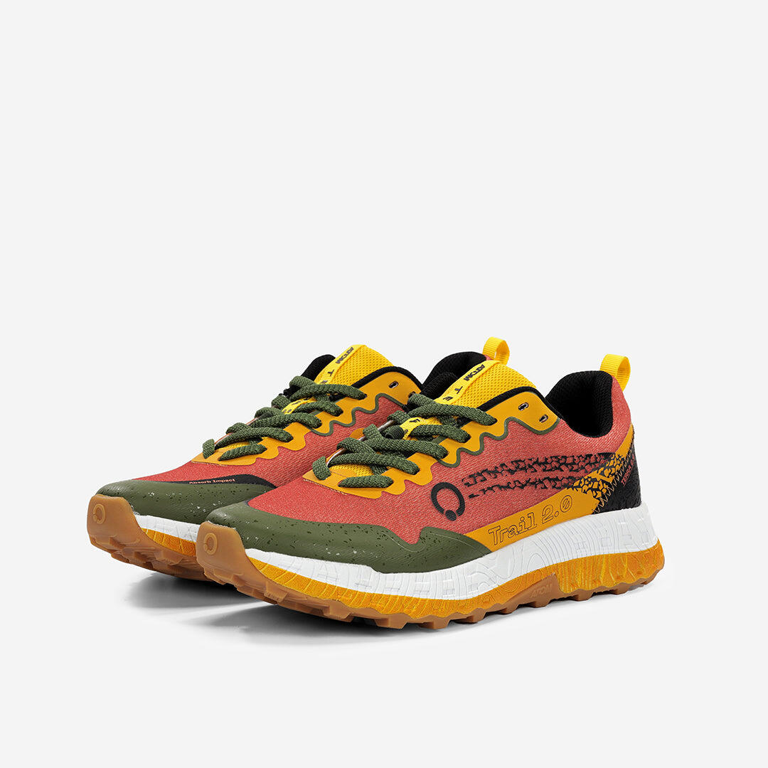 Scarpa da Trail Running Uomo Gomma ATOM AT158 TERRA V2 LOW DENSITY ORANGE 5/7
