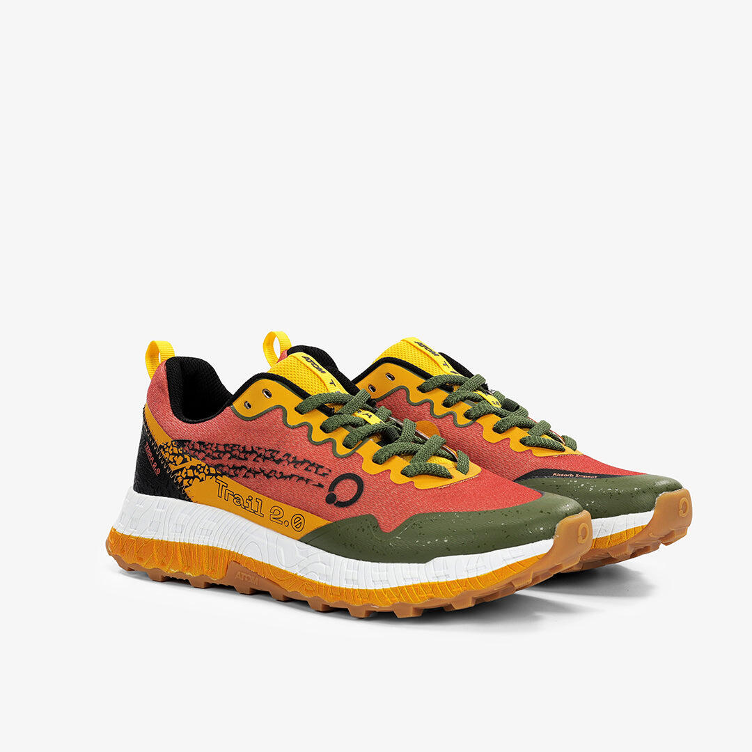 Scarpa da Trail Running Uomo Gomma ATOM AT158 TERRA V2 LOW DENSITY ORANGE 4/7