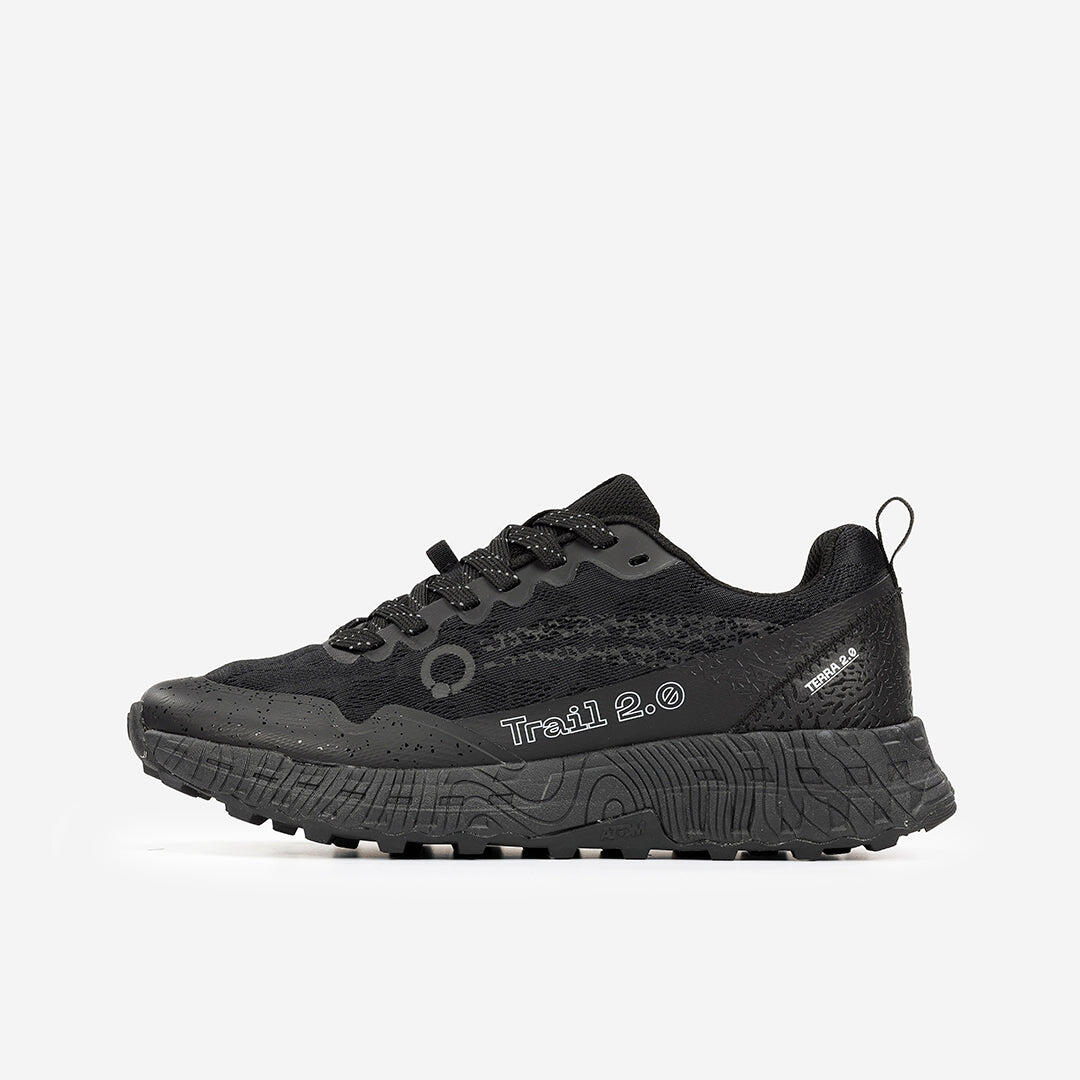 Scarpa da Trail Running Uomo Gomma ATOM AT158 TERRA V2 LOW DENSITY ALL BLACK 3/7