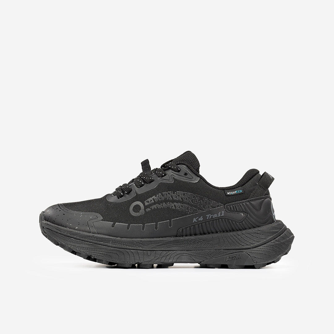 Scarpa da Trail Running Donna  ATOM AT174 K4 TRAIL RUN TEX ALL BLACK 4/7
