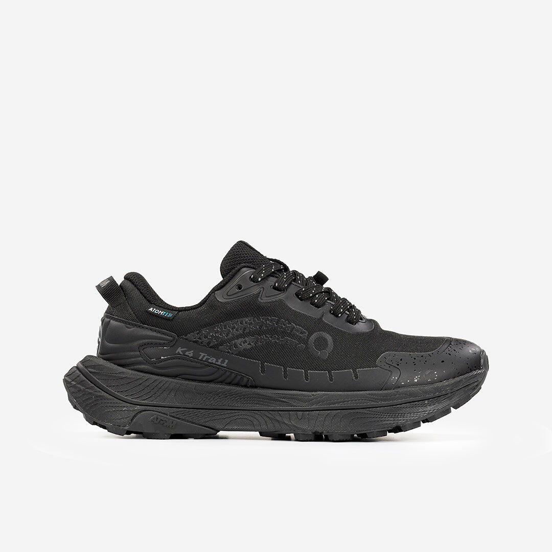 Scarpa da Trail Running Donna  ATOM AT174 K4 TRAIL RUN TEX ALL BLACK 2/7