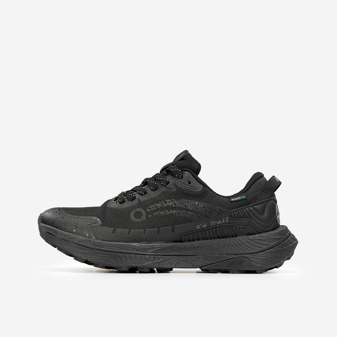 Scarpa da Trail Running Uomo  ATOM AT173 K4 TRAIL RUN TEX ALL BLACK 4/7