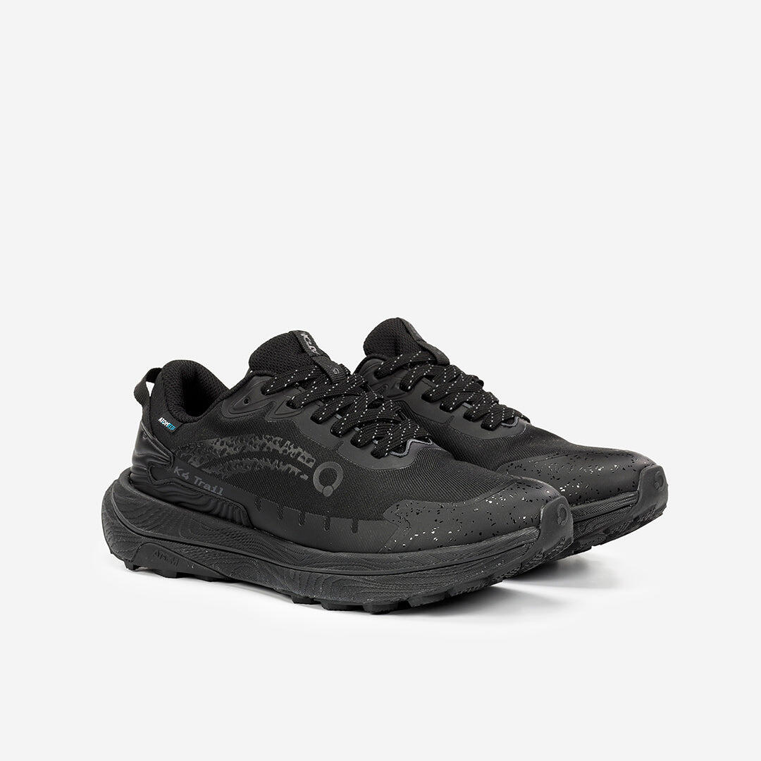 Scarpa da Trail Running Uomo  ATOM AT173 K4 TRAIL RUN TEX ALL BLACK 6/7